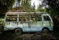 Abandoned minibus Royalty Free Stock Photo