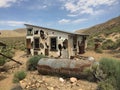 Aguereberry Abandoned Mining Shack in Desert, Death Valley California