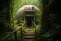 abandoned missile silo hidden in the forest