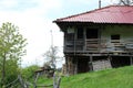 Abandoned mountain house on a mountain in Macedonia