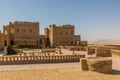 Abandoned mud brick hotel in Al Qasr village in Dakhla oasis, Egy