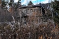 Abandoned mysterious wooden house Royalty Free Stock Photo