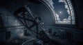 Abandoned Observatory at Night Royalty Free Stock Photo