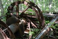 Abandoned oil Derrick detail