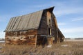 Abandoned old barn in winter Royalty Free Stock Photo