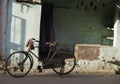 Abandoned Old Bicycle in Street