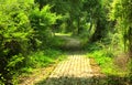 An abandoned old cement block platform. Royalty Free Stock Photo