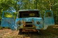 Abandoned old deterioration car