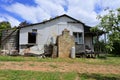 Abandoned broken old farm house in Western Australia outback