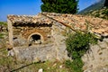 Old Greek Mountain Village Stone House With Outdoor Baking Oven