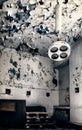 Abandoned old hospital rooom