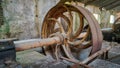 Abandoned old marble quarry factory in Marmara island, Balikesir, Turkey Royalty Free Stock Photo