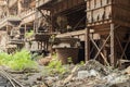 Abandoned old metal smelting plant Royalty Free Stock Photo