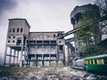 Abandoned old mine in the post industrial city of Anina, Romania Royalty Free Stock Photo