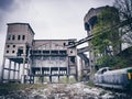 Abandoned old mine in the post industrial city of Anina, Romania Royalty Free Stock Photo