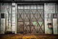 Abandoned old vehicle repair station, interior Royalty Free Stock Photo