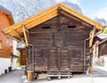 Abandoned old wooden house. Swiss Royalty Free Stock Photo