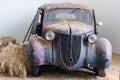 Abandoned old wrecked rusty car