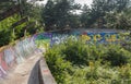 Abandoned Olympic Bobsleigh / Bobsled and Luge Track, built for the Sarajevo Olympic Winter Games in 1984.