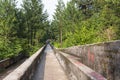 Abandoned Olympic Bobsleigh / Bobsled and Luge Track, built for the Sarajevo Olympic Winter Games in 1984.