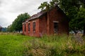 Abandoned One Room Brick School - Rural Indiana Royalty Free Stock Photo