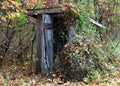 An abandoned outhouse shack Royalty Free Stock Photo