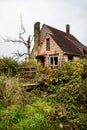 Abandoned overgrown house Royalty Free Stock Photo