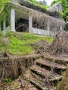 Abandoned overgrown house Royalty Free Stock Photo