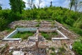 Abandoned pair of pools from the Someseni Baths near Cluj Royalty Free Stock Photo