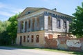 Abandoned palace of Emperor Alexander I in the village of Korosten, Novgorod region