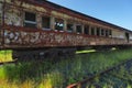 Abandoned Passenger Rail Car Royalty Free Stock Photo