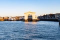 Abandoned Pier Ferry Arch at Pier 39, San Francisco California USA, March 30, 2020