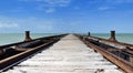 Abandoned Pier at Mannar Royalty Free Stock Photo