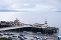 Abandoned pier sea coastal victorian wooden building derelict clouds water time lapse Dunoon Scotland UK