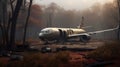 Abandoned Plane In The Woods: A Transfixing Pigeoncore Scene