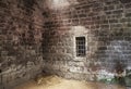 Abandoned prison cell