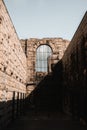 Abandoned prison cell block at Trial Bay Goal in Australia Royalty Free Stock Photo