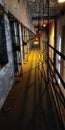 Abandoned prison cells