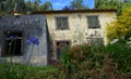 Abandoned property on the hillside in Madeira