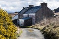 Abandoned property or house on Arranmore island, Republic of Ireland County Donegal. Derelict or destitute home shows Irish rural Royalty Free Stock Photo