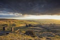 Abandoned Quarry ay Sunset in Shropshire Royalty Free Stock Photo