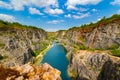 Abandoned Quarry called Big America (Velka Amerika) near Prague, Czech Republic Royalty Free Stock Photo