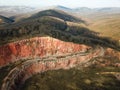 Abandoned quarry in Fruska Gora mountain Serbia