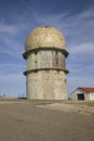 Abandoned radar station with domes in Serra da Estrela Royalty Free Stock Photo