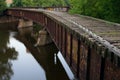 Abandoned Railroad Bridge at Nicollet Island Royalty Free Stock Photo