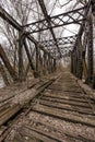 Abandoned Railroad Bridge - Pennsylvania Royalty Free Stock Photo