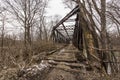 Abandoned Railroad Bridge - Pennsylvania Royalty Free Stock Photo