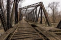 Abandoned Railroad Bridge - Pennsylvania Royalty Free Stock Photo