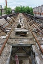 Abandoned Railroad Industrial Rusty Bridge