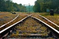 An abandoned railway in the Italian countryside